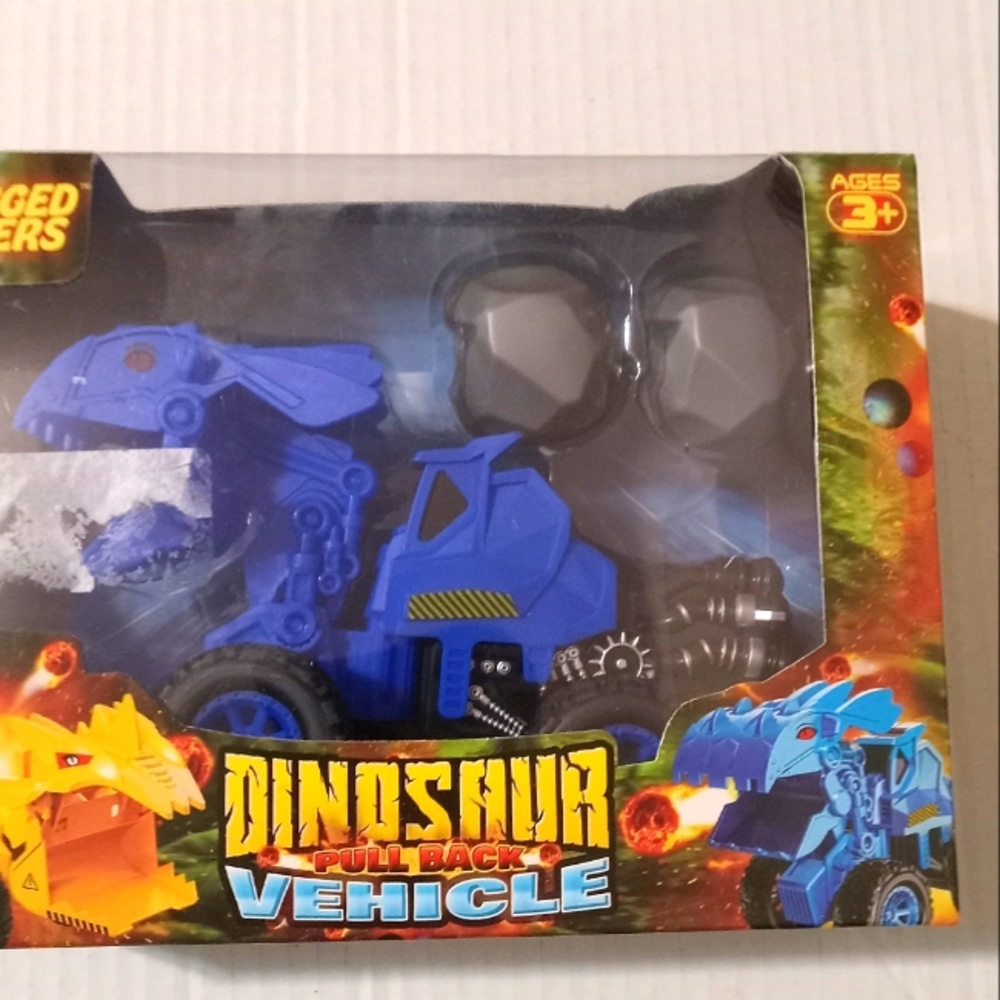 Kids dinosaur pull back vehicle toy